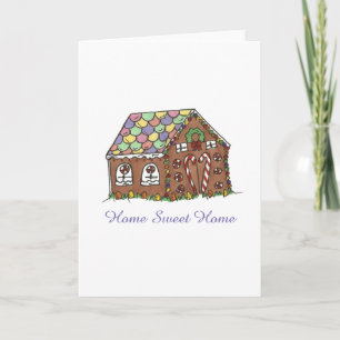 Zuhause Sweet Zuhause Gingerbread House Housewarmi Karte
