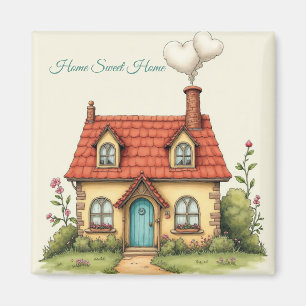 Zuhause Sweet Zuhause - Haus-Erwärmung-Geschenk Kü Magnet