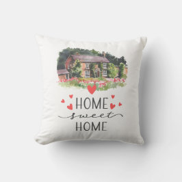 Zuhause Sweet Zuhause House Gardener Rustic Kissen