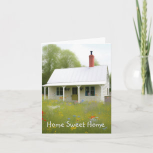 Zuhause Sweet Zuhause Housewarming Faltes Grußkart Karte