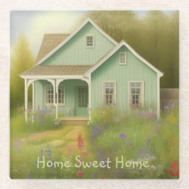 Zuhause Sweet Zuhause Housewärming Glasuntersetzer