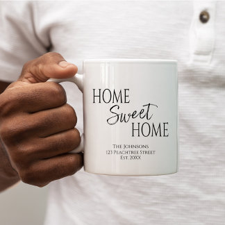 Zuhause Sweet Zuhause Housewärming Kaffeetasse