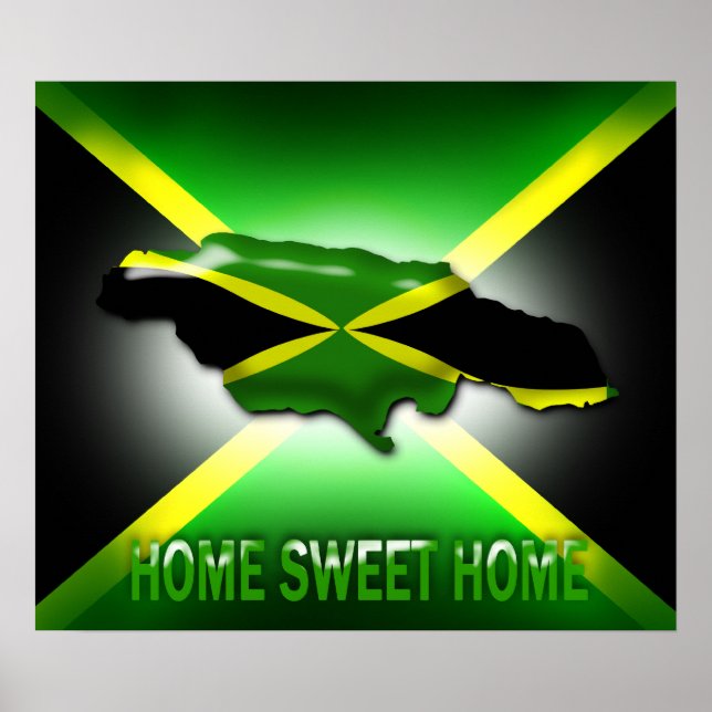Zuhause Sweet Zuhause Jamaica Große Plakatwerbung Poster (Vorne)