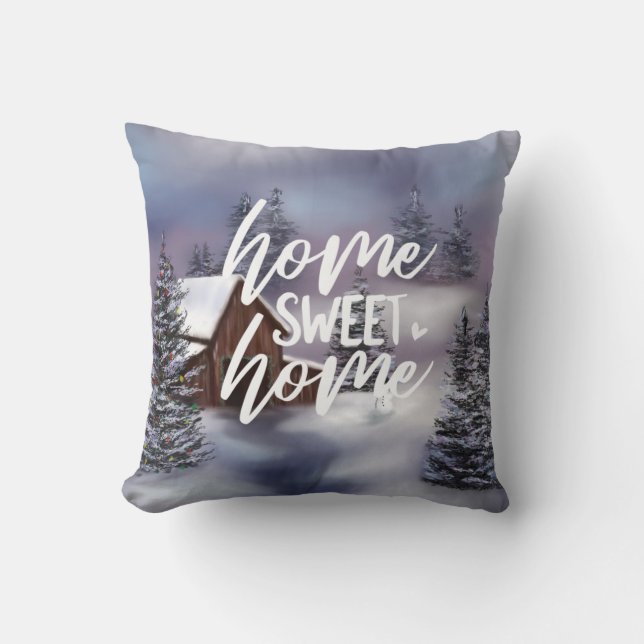 Zuhause Sweet Zuhause Kissen (Vorderseite)