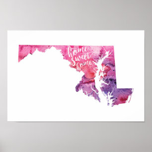 Zuhause Sweet Zuhause Maryland Poster