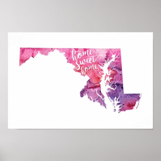 Zuhause Sweet Zuhause Maryland Poster (Vorne)