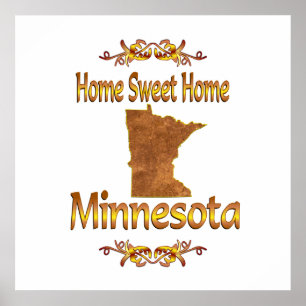 Zuhause Sweet Zuhause Minnesota Poster