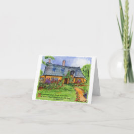 Zuhause Sweet Zuhause Mitteilungskarten Aquarell
