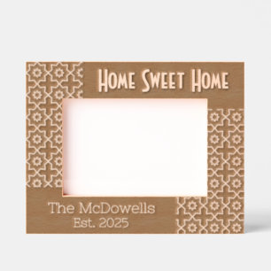 Zuhause Sweet Zuhause Modern Theme Etched Frames Geätzte Rahmen