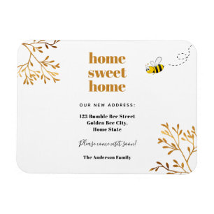 Zuhause sweet Zuhause moderne, elegante Bewegung Magnet