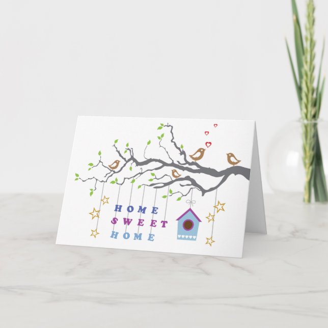 Zuhause Sweet Zuhause Move in Paaren Grußkarte Karte (Vorderseite)