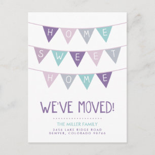 Zuhause Sweet Zuhause Moving Ankündigung Postkarte