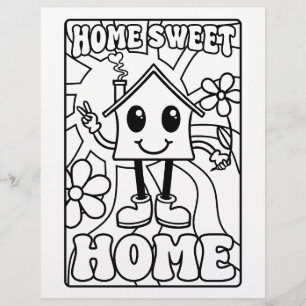 Zuhause Sweet Zuhause neue Zuhause-Käufer-Farbseit Flyer