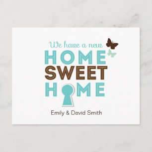 Zuhause Sweet Zuhause {neue Zuhause} Postkarte