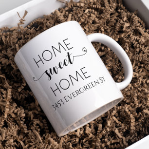 Zuhause Sweet Zuhause New Address Housewarming Ges Kaffeetasse