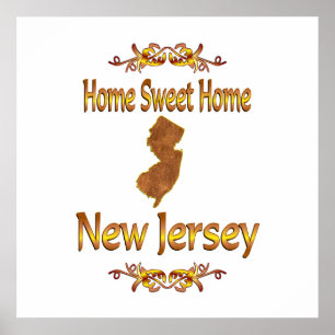 Zuhause Sweet Zuhause New Jersey Poster