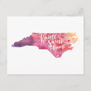Zuhause Sweet Zuhause North Carolina Postkarte