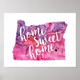 Zuhause Sweet Zuhause Oregon Poster