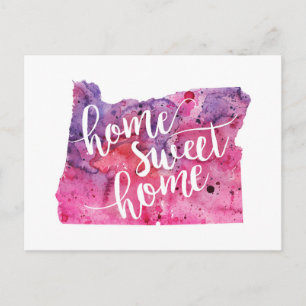 Zuhause Sweet Zuhause Oregon Postkarte