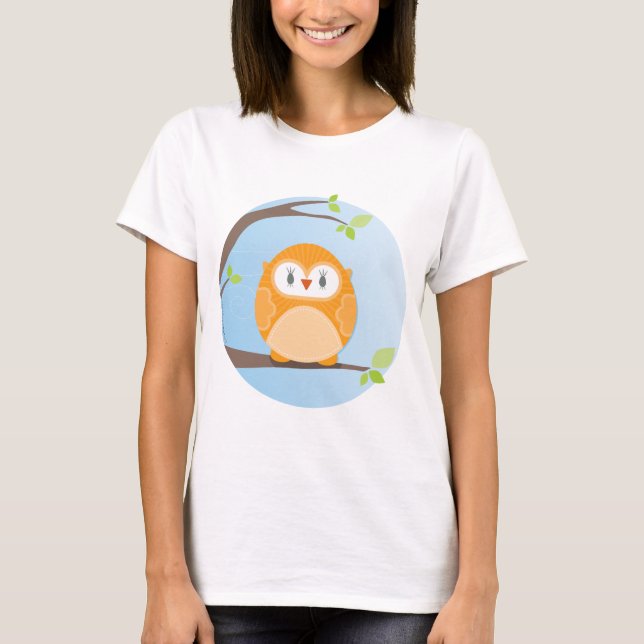 ZUHAUSE SWEET ZUHAUSE :: Owl in einem Baum 4 T-Shirt (Vorderseite)