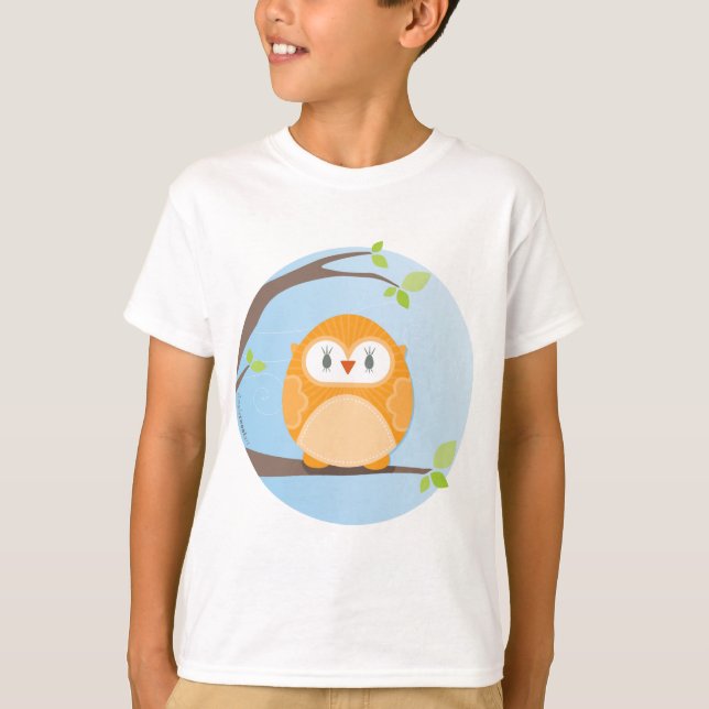 ZUHAUSE SWEET ZUHAUSE :: Owl in einem Baum 4 T-Shirt (Vorderseite)