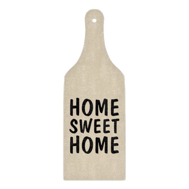 ZUHAUSE SWEET ZUHAUSE Paddle Cutting Board Schneidebrett (Vorderseite)