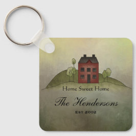 Zuhause Sweet Zuhause Personalisiert Name Schlüsse Schlüsselanhänger
