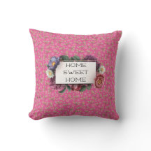 Zuhause Sweet Zuhause Pink Roses Reversible Throw
