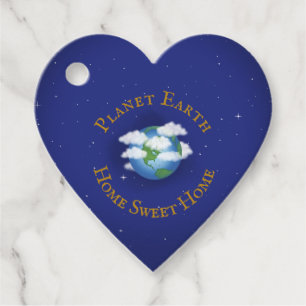 "Zuhause Sweet Zuhause Planet Earth" Herz maßgesch Geschenkanhänger