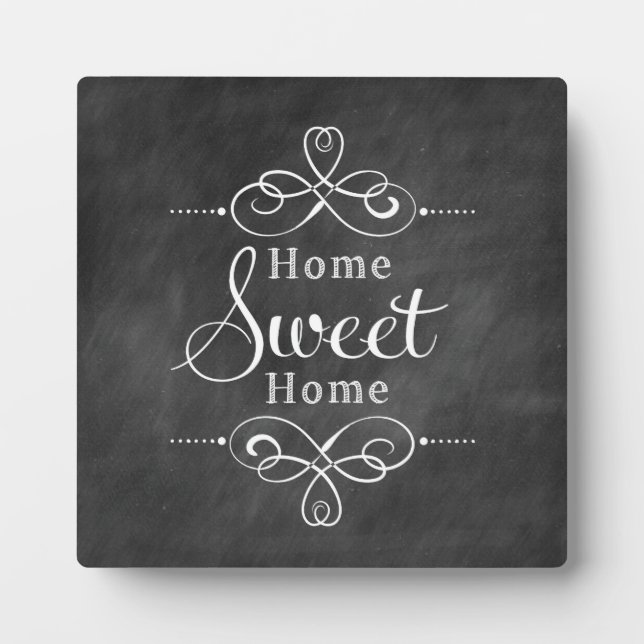 Zuhause Sweet Zuhause Plaque Fotoplatte (Vorderseite)