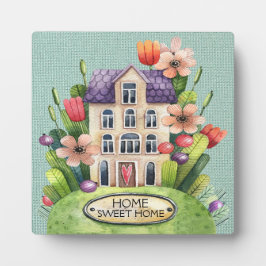 Zuhause Sweet Zuhause Plaque Fotoplatte