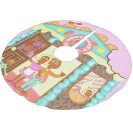 Zuhause Sweet Zuhause Polyester Weihnachtsbaumdecke