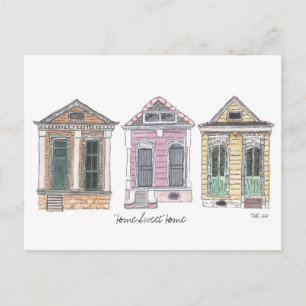 Zuhause Sweet Zuhause Postkarte