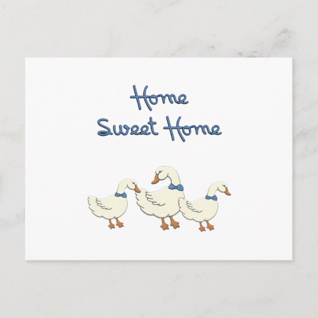Zuhause Sweet Zuhause Postkarte (Vorderseite)
