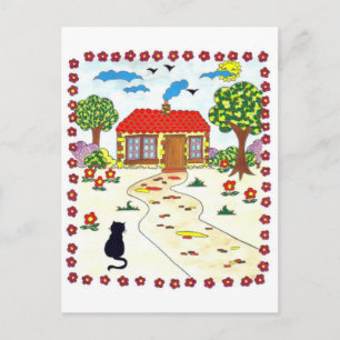 Zuhause Sweet Zuhause Postkarte