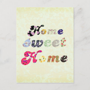 Zuhause Sweet Zuhause Postkarte