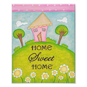 Zuhause Sweet Zuhause Print Fotodruck
