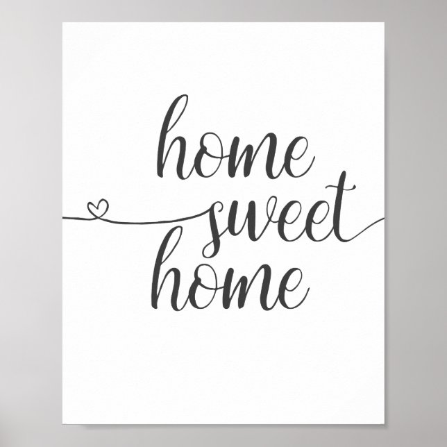 Zuhause Sweet Zuhause Print Poster (Vorne)