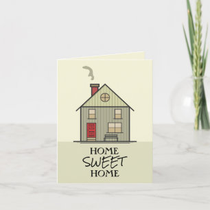 Zuhause Sweet Zuhause Quote House Karte