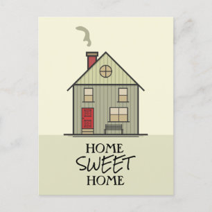 Zuhause Sweet Zuhause Quote Typografie Niedlich Ho Postkarte