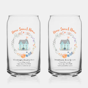 Zuhause Sweet Zuhause Realtor Client Moderne Soda Dosenglas