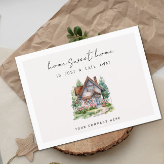 Zuhause Sweet Zuhause Realty Farm Postkarte