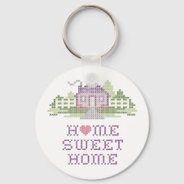 Zuhause Sweet Zuhause Schlüsselanhänger