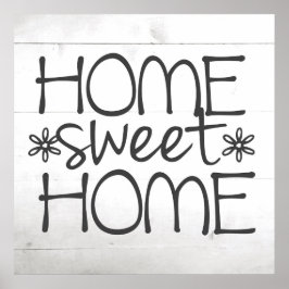 Zuhause Sweet Zuhause Sign Wall Art Poster