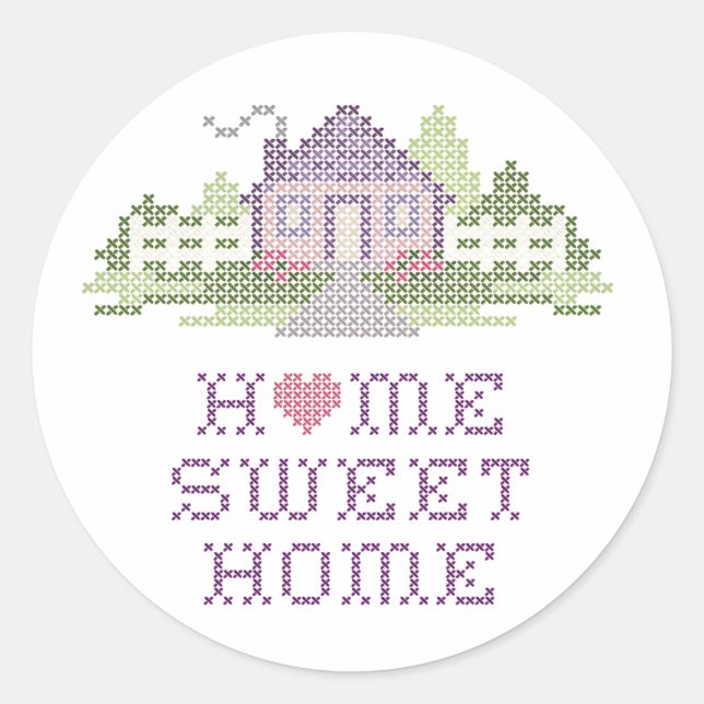 Zuhause Sweet Zuhause Stickers (Vorderseite)