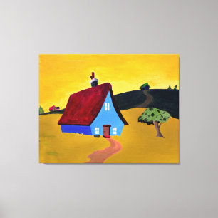 ZUHAUSE SWEET ZUHAUSE Stretched Canvas Print Leinwanddruck