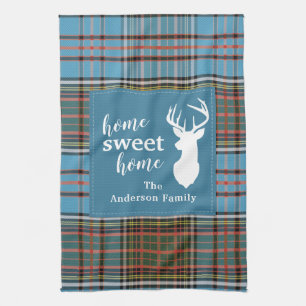 Zuhause Sweet Zuhause Tartan Anderson Kariert Pers Geschirrtuch