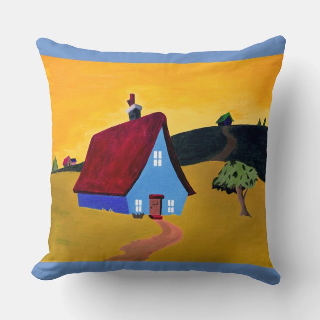 ZUHAUSE SWEET ZUHAUSE Throw Kissen (Vorderseite)