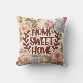 Zuhause Sweet Zuhause Vintag Floral Kissen