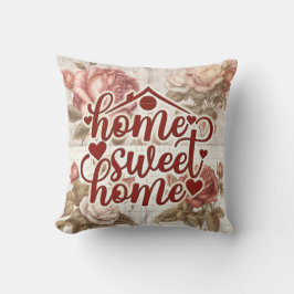Zuhause Sweet Zuhause Vintag Floral Kissen